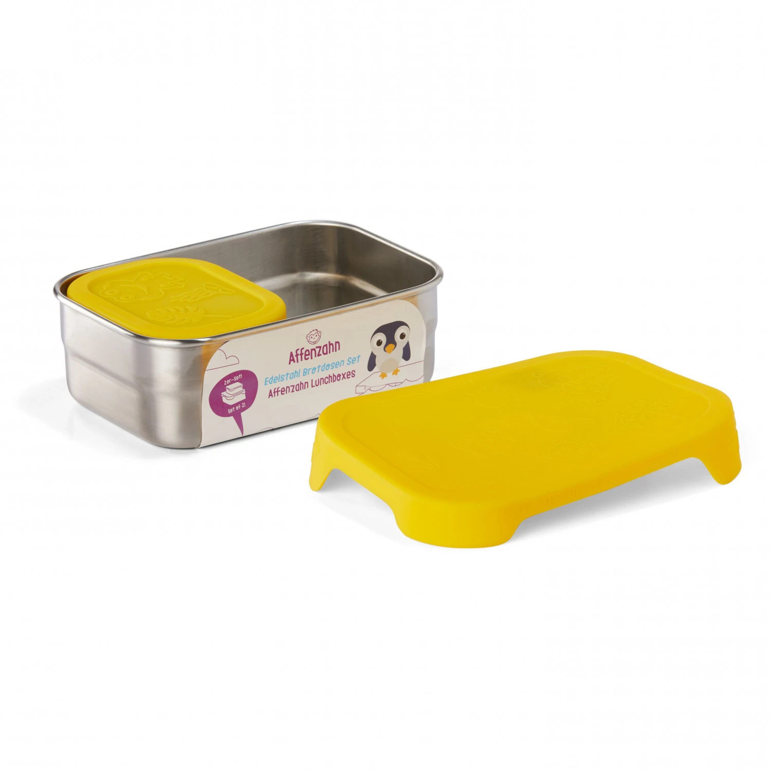 Affenzahn Lunchbox Set Tiger - Food Storage 5 Affenzahn Lunchbox Set Tiger - Food Storage - Image 3