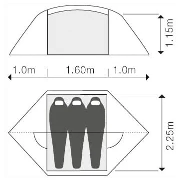 Exped Venus III UL - 3-person Tent 4 Exped Venus III UL - 3-person Tent - Image 2