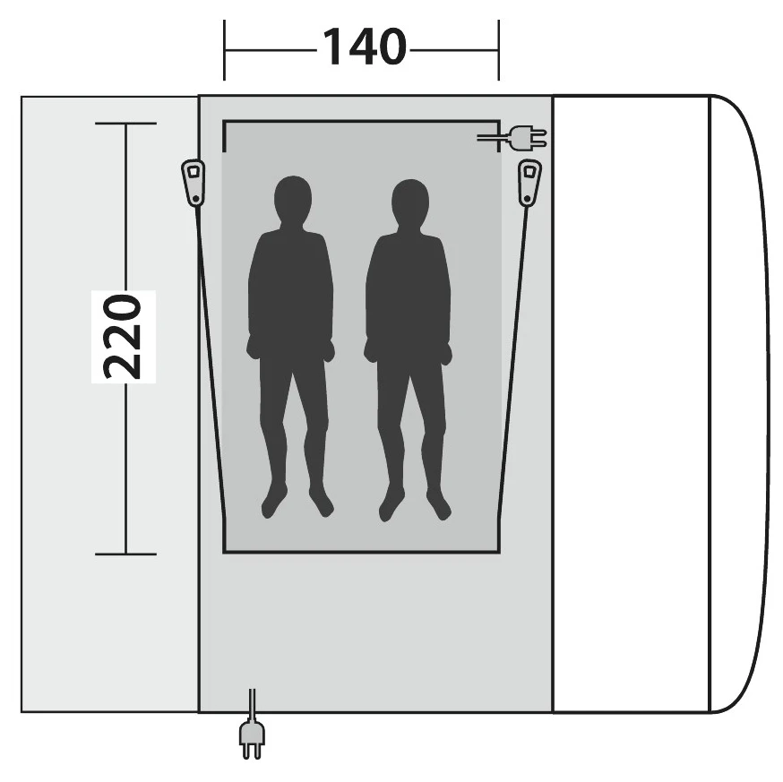 Outwell Inner Parkville 200SA/Maryville 260SA Flex - Body 4 Outwell Inner Parkville 200SA/Maryville 260SA Flex - Body - Image 2