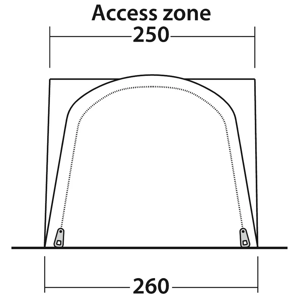 Outwell Newburg 160 Air - Motorhome Awning 6 Outwell Newburg 160 Air - Motorhome Awning - Image 4