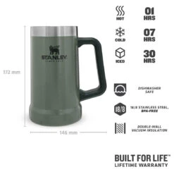 Stanley Adventure Vacuum Stein - Insulated Mug -Outdoor Equipment Shop stanley adventure vacuum stein insulated mug detail 3