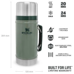 Stanley Classic Food Container 0,94 L - Food Storage -Outdoor Equipment Shop stanley classic food container 094 l food storage detail 4