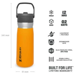 Stanley Iceflow Flip Straw Water Bottle - Insulated Bottle -Outdoor Equipment Shop stanley iceflow flip straw water bottle insulated bottle detail 4