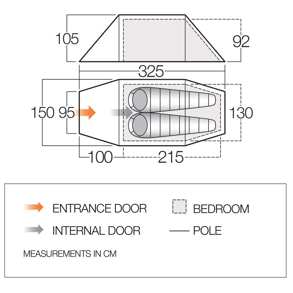 Vango Scafell 200 - 2-person Tent 3 Vango Scafell 200 - 2-person Tent - Image 2