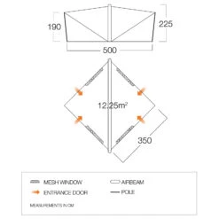 Vango Trigon Airhub - Group Tent -Outdoor Equipment Shop vango trigon airhub group tent detail 4