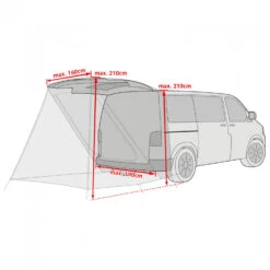 VAUDE Drive Van Trunk - Motorhome Awning -Outdoor Equipment Shop vaude drive van trunk motorhome awning detail 5